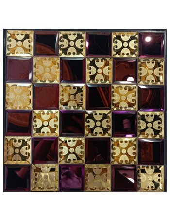 Decorated /Decorative /Design / Shining/Mirror/Glass Mosaic Tile for Wall Decoration(BK 037NEW)