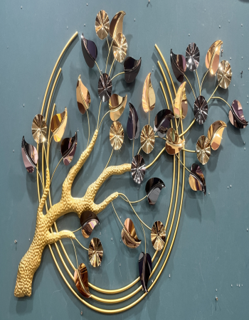 Ethnic Handcrafted Metal Wall Art Iron Wall Hanging Home Decoration Perfect for Living Room Hotel (Multicolor)