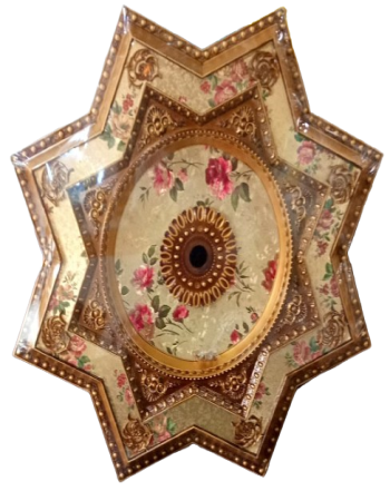 High Quality 595MM STAR Palace Roof  Decoration PVC Art Ceiling