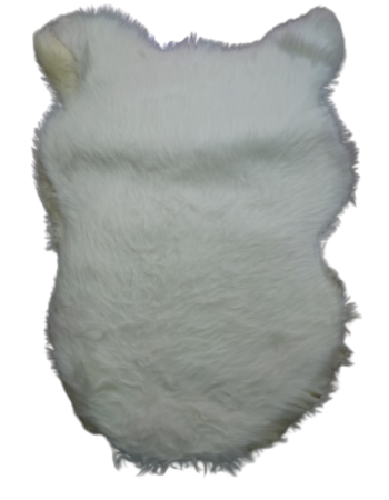 Red Shag Rug  Add a pop of color to your home decor with this soft and cozy rug.