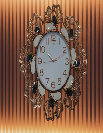 Modern Light Luxury Wall Watch Clock Abalone Shell Pearl Decoration Art Wall Clock WHITE