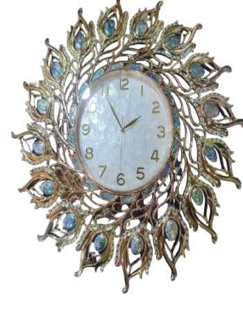 European Wall Clock Living Room Decoration Large Luxury Wall Clocks Shell Crystal Home Decor Digital Silent Large Watch