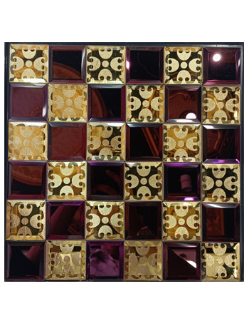 Decorated /Decorative /Design / Shining/Mirror/Glass Mosaic Tile for Wall Decoration(BK 037NEW)
