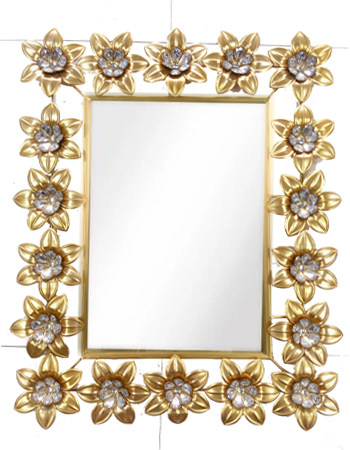 Large Squre Mirror Wall Mounted Glass Vanity Make Up . Metal Frame (ML02)