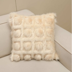 Artificial Wool Fur Cushion Pillow