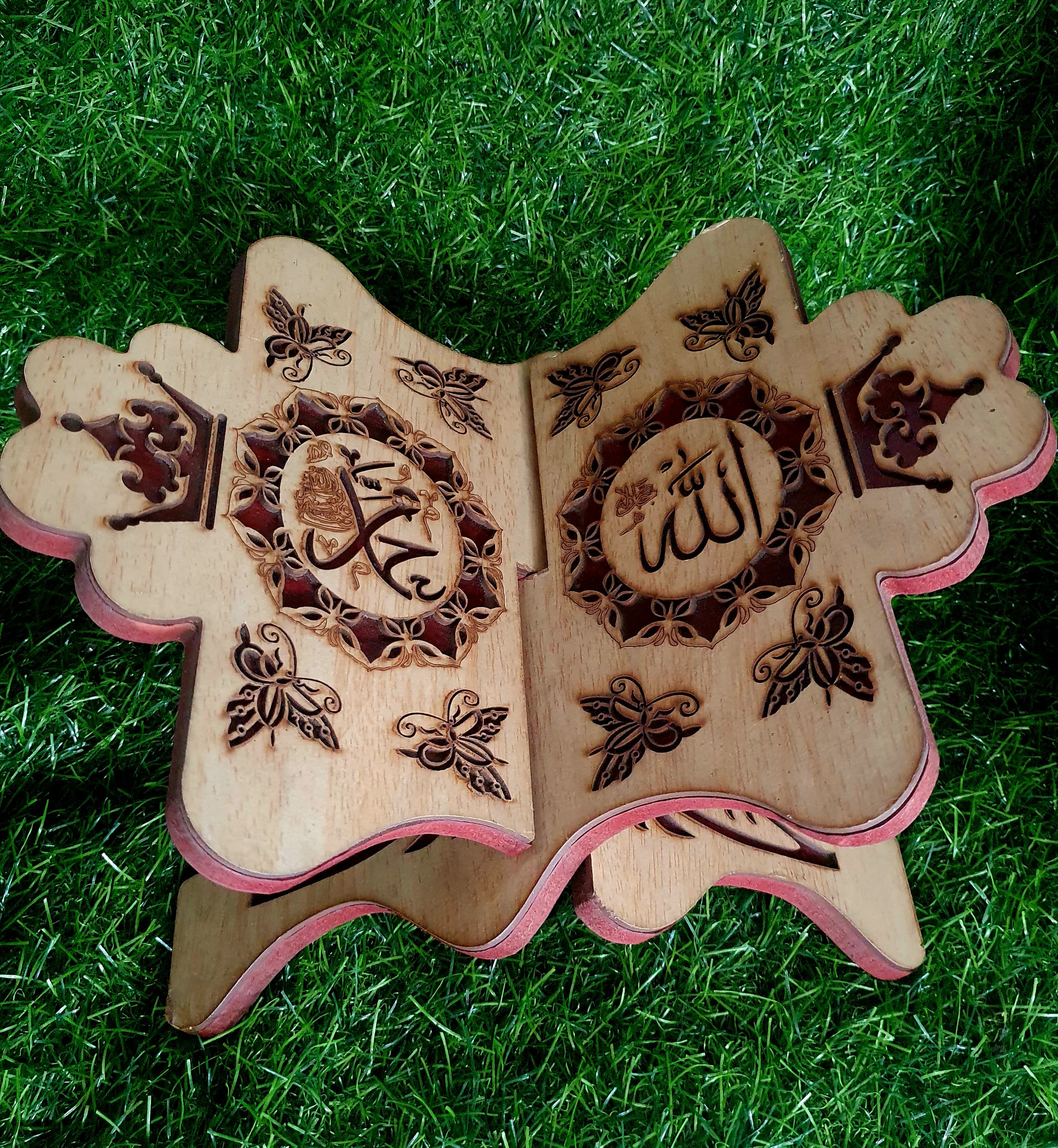 Wooden Foldable Detachable Rehal Stand For Holy AL-Quraan