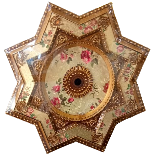 High Quality 595MM STAR Palace Roof  Decoration PVC Art Ceiling