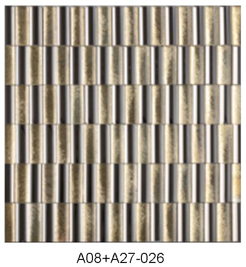 Decorated Decorative Design  Shining Mirror Glass Mosaic Tile for Wall Decoration